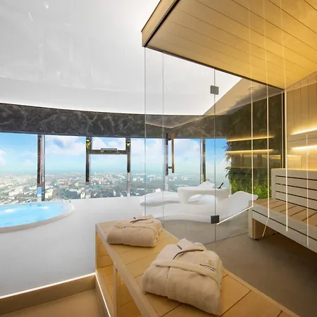 Sky Tower - 48 Pietro Penthousy Z Prywatna - Adult Only Daire Wroclaw