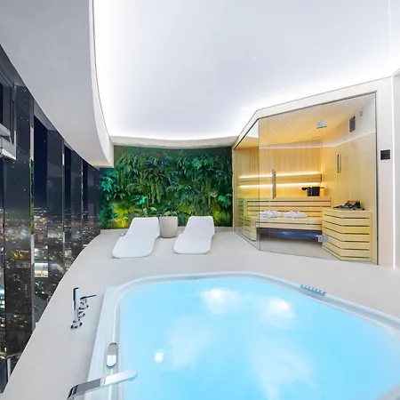Sky Tower - 48 Pietro Penthousy Z Prywatna - Adult Only Daire *