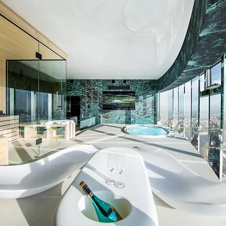 Sky Tower - 48 Pietro Penthousy Z Prywatna - Adult Only ヴロツワフ