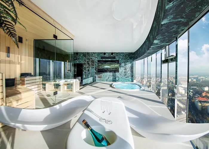 Sky Tower - 48 Pietro Penthousy Z Prywatna - Adult Only 브로츠와프
