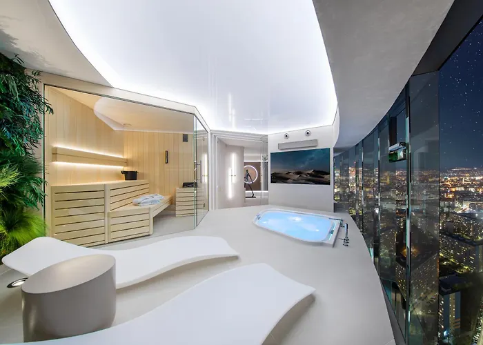 Sky Tower - 48 Pietro Penthousy Z Prywatna - Adult Only 아파트 브로츠와프